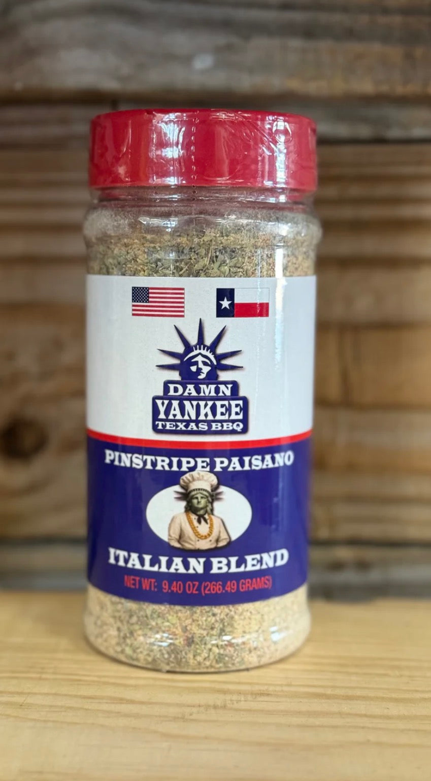 DAMN YANKEE TEXAS BBQ - Pinstripe paisano Italian blend