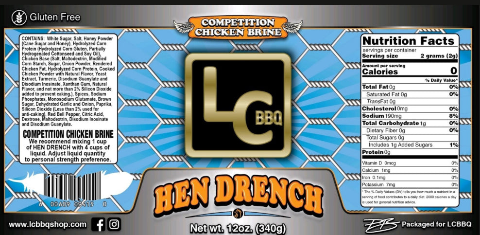 LC BBQ - HEN DRENCH CHICKEN BRINE