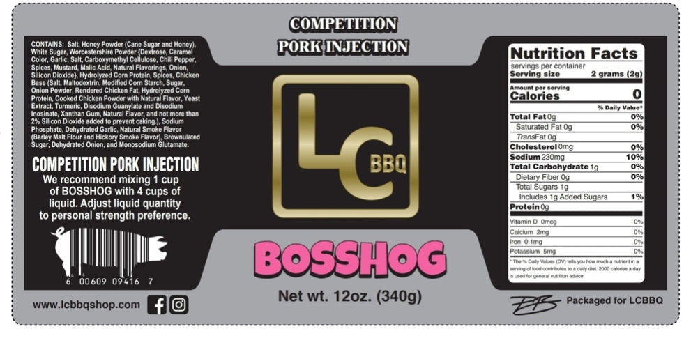LC BBQ - BOSS HOG COMPETITION PORK INJECTION