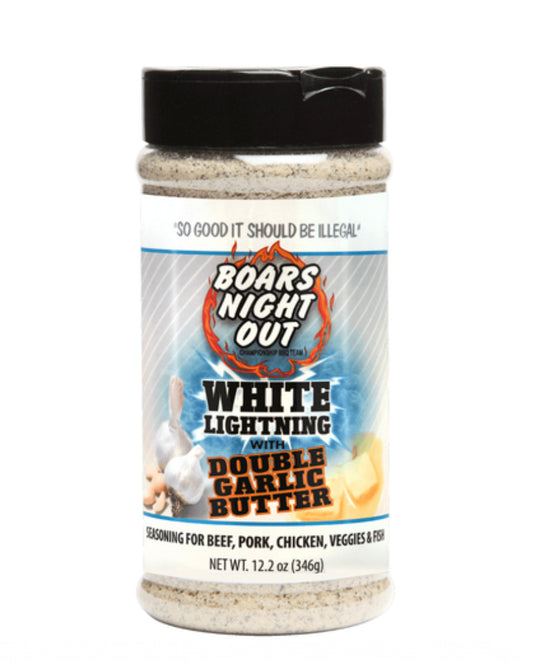 BOARS NIGHT OUT - WHITE LIGHTENING “DOUBLE GARLIC BUTTER”