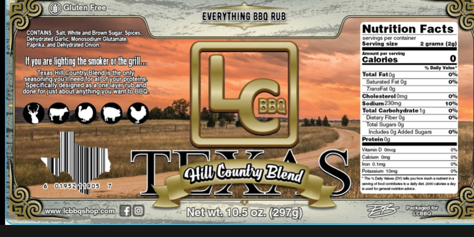 LC BBQ - TEXAS HILL COUNTRY BLEND RUB