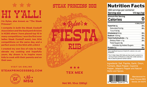 STEAK PRINCESS BBQ - FIESTA RUB