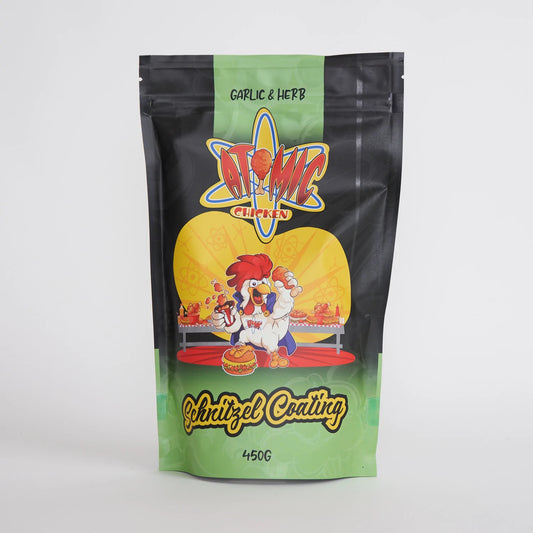 ATOMIC CHICKEN -GARLIC & HERB SCHNITZEL COATING